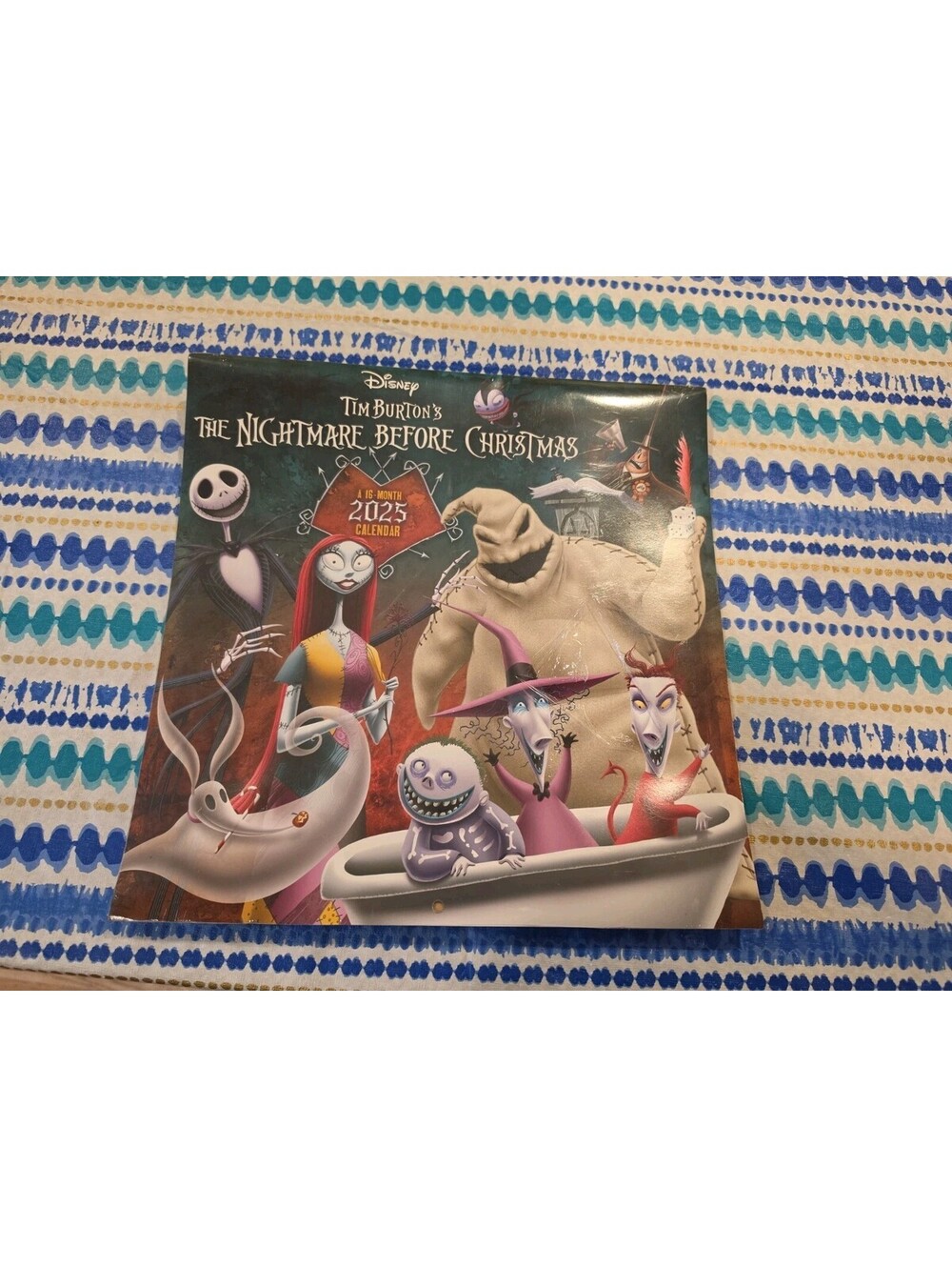 TIM BURTON’S THE NIGHTMARE BEFORE CHRISTMAS 2025 12”x24” 16 Month Wall Calendar
